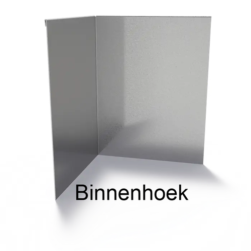 Verzinkt staal geplet 90° hoek 30x30x0,3x39cm