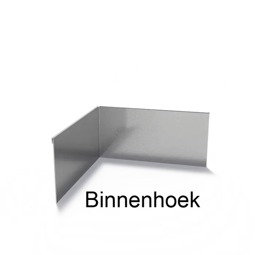 Verzinkt staal geplet 90° hoek 30x30x0,2x15cm