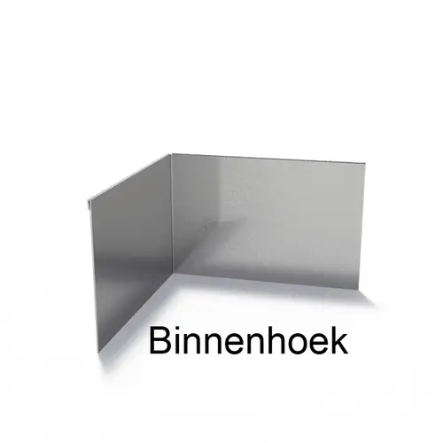 Verzinkt staal geplet 90° hoek 30x30x0,2x20cm
