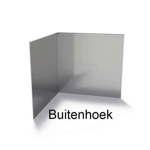Verzinkt staal geplet 90° hoek 30x30x0,2x29cm