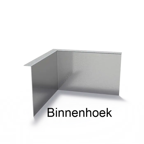 Verzinkt staal gezet 90° hoek 30x30x0,2x20cm