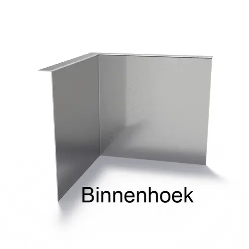 Verzinkt staal gezet 90° hoek 30x30x0,2x29cm