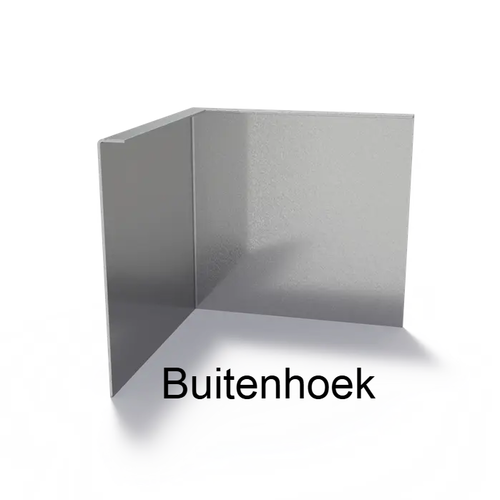 Verzinkt staal gezet 90° hoek 30x30x0,3x29cm