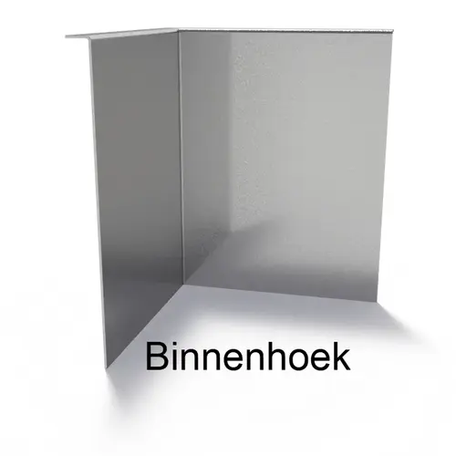 Verzinkt staal gezet 90° hoek 30x30x0,3x39cm