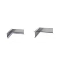 Verzinkt staal gezet hoek 30x0,2x10cm