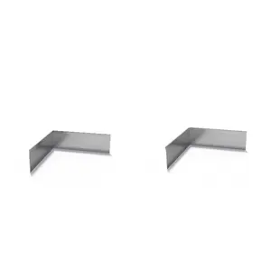 Verzinkt staal geplet hoek 30x0,2x10cm