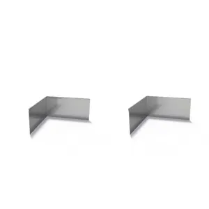 Verzinkt staal geplet hoek 30x0,2x15cm