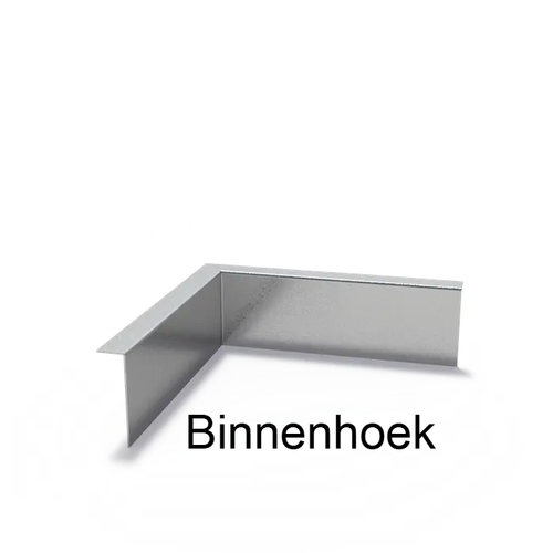 Verzinkt staal gezet 90° hoek 30x30x0,3x10cm