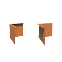 Cortenstaal gezet hoek 30x30x0,2x29cm