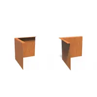 Cortenstaal gezet hoek 30x30x0,3x29cm