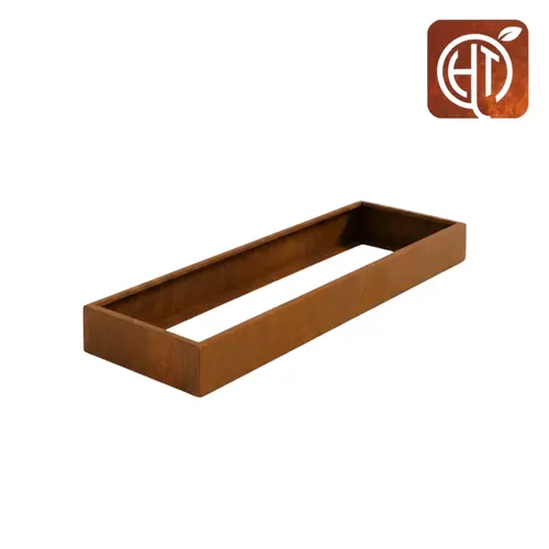 HTDesign (Eigen merk) Cortenstaal plantenbak 250x50x20cm - Zonder bodem - HTDesign