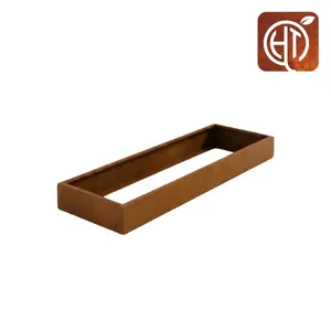 HTDesign (Eigen merk) Cortenstaal plantenbak 150x150x20cm - Zonder bodem