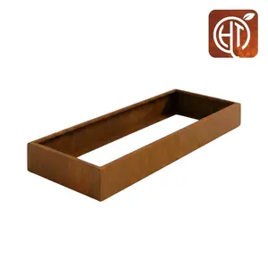 HTDesign (Eigen merk) Cortenstaal plantenbak 250x100x20cm - Zonder bodem