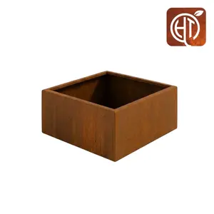 HTDesign (Eigen merk) Cortenstaal plantenbak 100x100x50cm - Zonder bodem