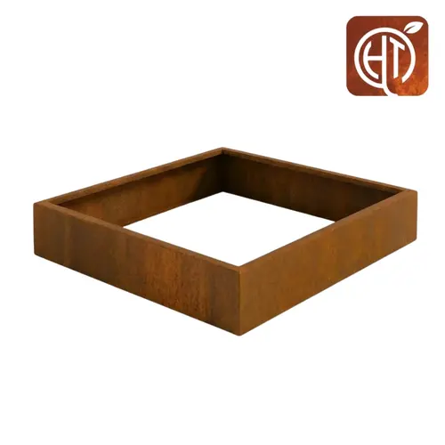 HTDesign (Eigen merk) Cortenstaal plantenbak 200x200x20cm - Zonder bodem