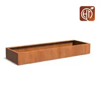 Cortenstaal plantenbak 300x100x40cm - Zonder bodem