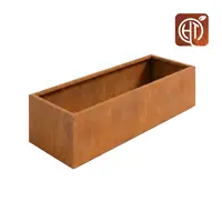 Cortenstaal plantenbak 200x40x40cm - Zonder bodem