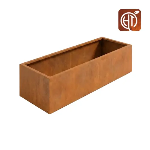 HTDesign (Eigen merk) Cortenstaal plantenbak 400x100x80cm - Zonder bodem