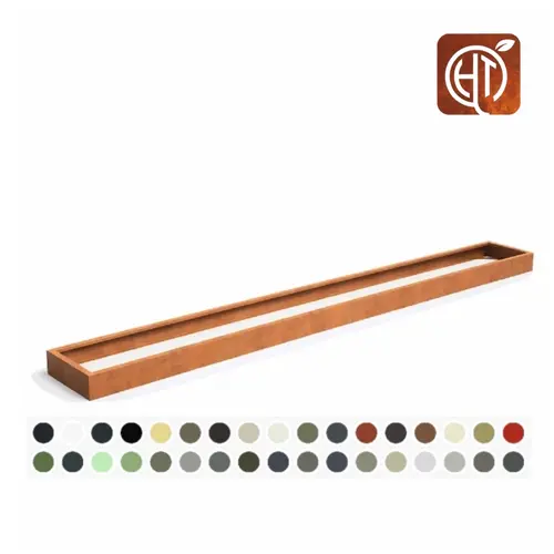 HTDesign (Eigen merk) Cortenstaal plantenbak 300x40x20cm - Zonder bodem