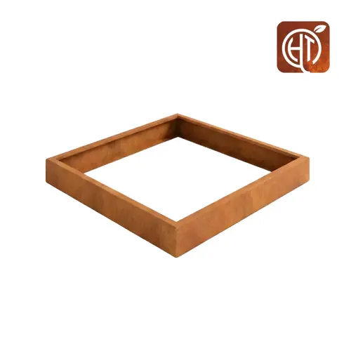 HTDesign (Eigen merk) Cortenstaal plantenbak 150x150x20cm - Zonder bodem