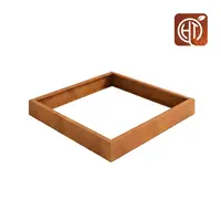 Cortenstaal plantenbak 200x200x20cm - Zonder bodem