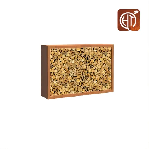 HTDesign (Eigen merk) Cortenstaal houtopslag 150x40x100cm