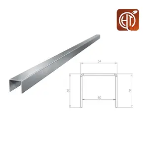 HTDesign (Eigen merk) Verzinkt staal u-profiel 150x5,4x5cm HTDesign (Eigen merk) Verzinkt staal u-profiel 150x5,4x5cm