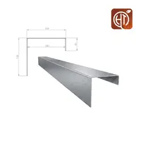 Verzinkt staal u-profiel 150x15,4x15cm