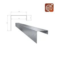 Verzinkt staal u-profiel 100x15,4x15cm