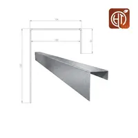 Verzinkt staal u-profiel 100x10,4x15cm