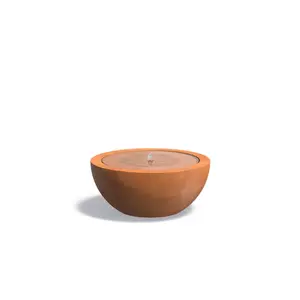 Cortenstaal watertafel rond Ø80x35,2cm Cortenstaal watertafel rond Ø80x35,2cm