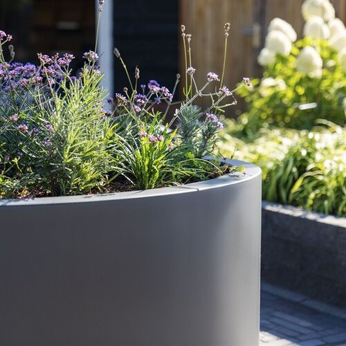 Polyester plantenbak Ø60x60cm - Met bodem