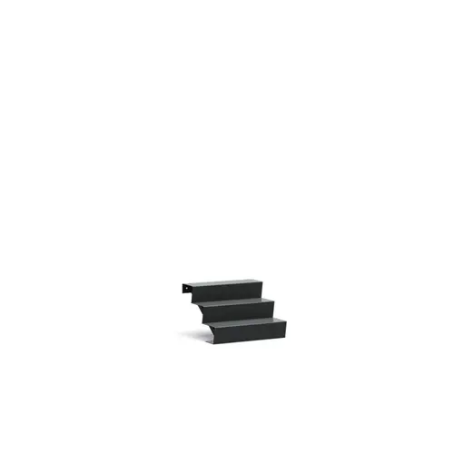 Aluminium trap B80xD72xH51cm – 3 Treden Aluminium trap B80xD72xH51cm – 3 Treden