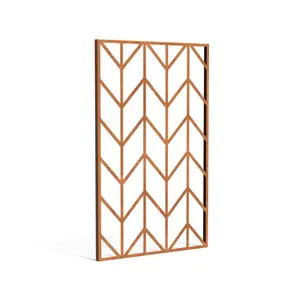 Cortenstaal paneel ‘Geometric 6’ 110x5x180cm