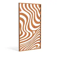Cortenstaal paneel ‘Geometric 4’ 110x5x200cm