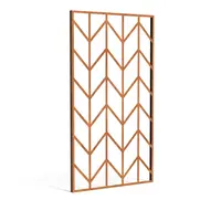 Cortenstaal paneel ‘Geometric 6’ 110x5x200cm