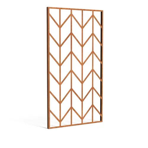 Cortenstaal paneel ‘Geometric 6’ 110x5x200cm Cortenstaal paneel ‘Geometric 6’ 110x5x200cm