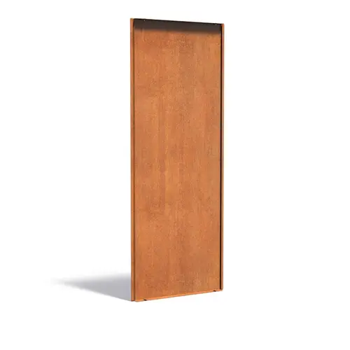 Cortenstaal achterwand 79,5x3,5x199,9cm