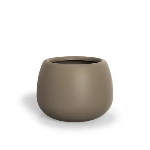 Polyester plantenbak "Mero" Ø80x60cm - Met bodem