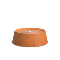 Cortenstaal watertafel rond "Cove" Ø120x40cm
