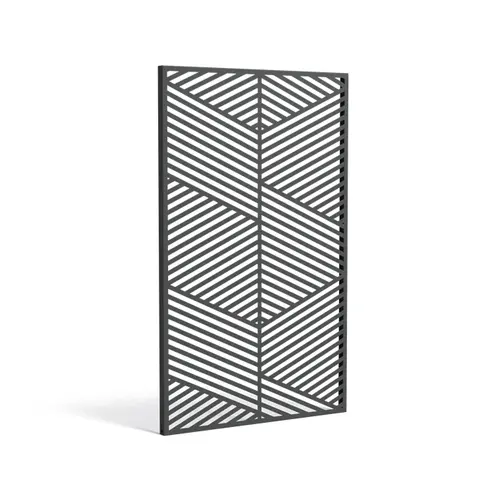 Sendzimir verzinkt staal paneel 'Geometric 5' 110x5x180cm Sendzimir verzinkt staal paneel 'Geometric 5' 110x5x180cm
