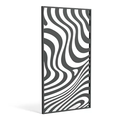 Sendzimir verzinkt staal paneel 'Geometric 4' 110x5x200cm Sendzimir verzinkt staal paneel 'Geometric 4' 110x5x200cm
