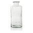 Jodeco Glass Flesvaas met ribbel 'Fokke' H31 D14,5 cm Transparant