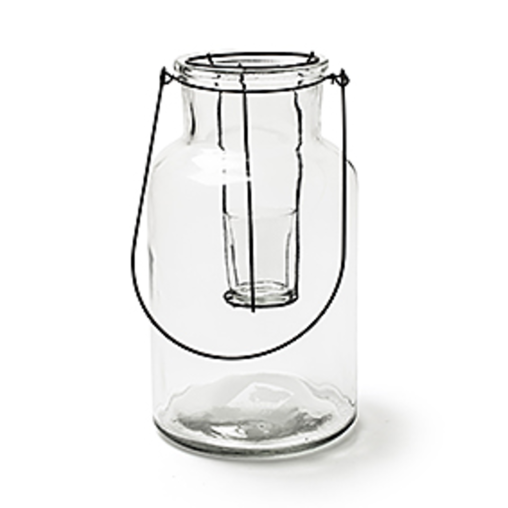 Jodeco Glass Glazen vaas 'Vasco' H30 D17 cm Transparant