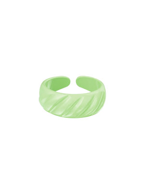 Candy Ring Diagonal Green