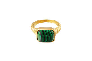 Ring groene steen