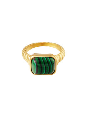 Ring groene steen