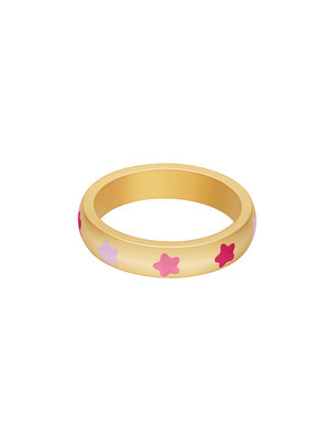 Ring Roze Gekleurde Sterretjes