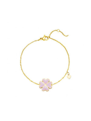 Armband Lucky Clover Lila