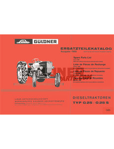Güldner Ersatzteilliste G60